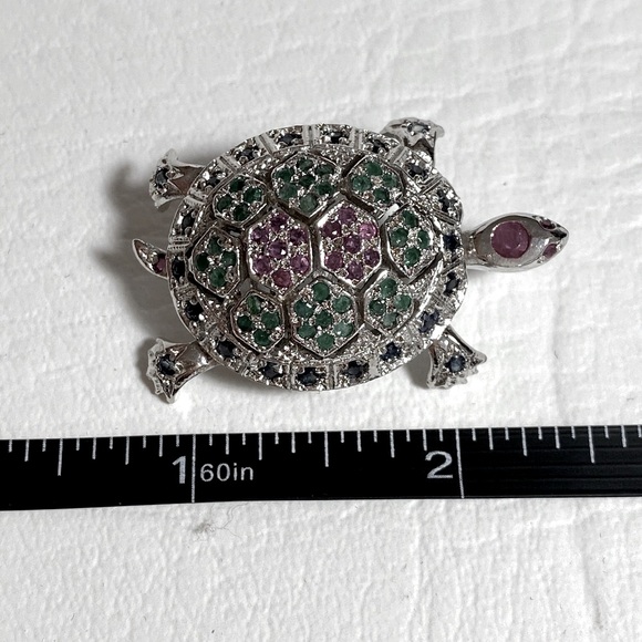 Stunning  Chapel-Zenray Vintage Turtle Brooch - Picture 4 of 8